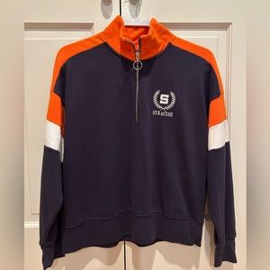 Syracuse University quarter zip, NWOT, size S